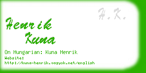 henrik kuna business card